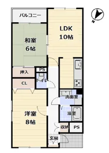シュライク【1階】の間取り