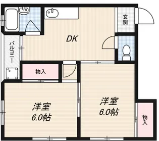 ハイツユート【3階】の間取り