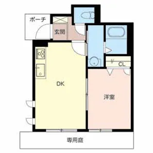 シャーメゾン津久野【1階】の間取り