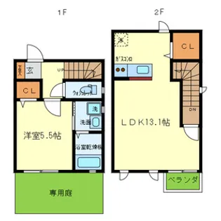 town court【1階】の間取り