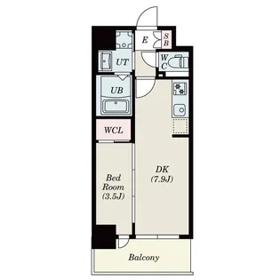 Alivis堺浜寺【8階】の間取り