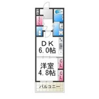 TKアンバーコート浜寺Ⅱ【3階】の間取り