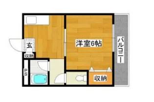 昌和鳳【4階】の間取り