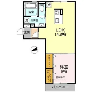 ムーランアヴァン【2階】の間取り