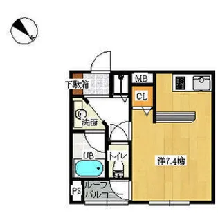 アフルエンス【3階】の間取り