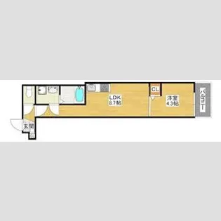 エナメゾン東羽衣【2階】の間取り