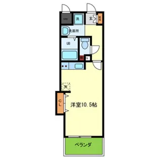 ルノン中百舌鳥【3階】の間取り