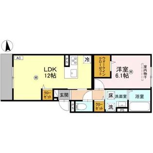 orchidea大鳥【1階】の間取り