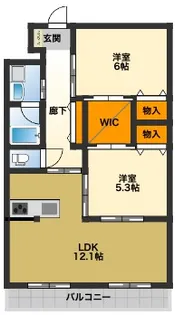 ボナールDK【5階】の間取り