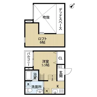 デュナメス深井【2階】の間取り