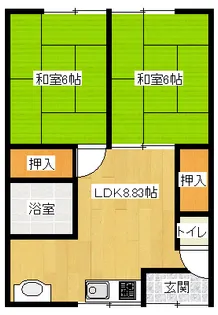 岡崎文化【1階】の間取り