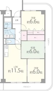 ラフォレグラース【3階】の間取り