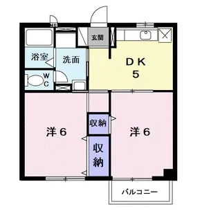 ウエストランド【2階】の間取り