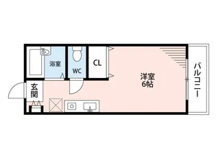 中谷ハイツ【203号室】の間取り