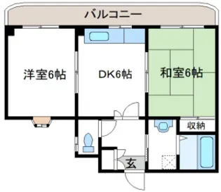 ユンケンハイム【1階】の間取り
