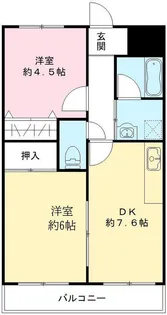 グレース津久野Ⅰ【2階】の間取り