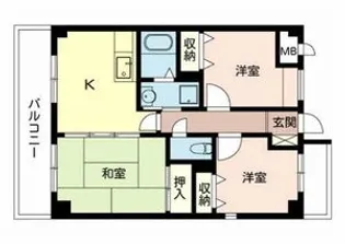 フレミール上マンションⅡ【1階】の間取り