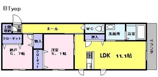 シャーメゾントモ【2階】の間取り