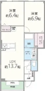 サンシエスタA棟【1階】の間取り