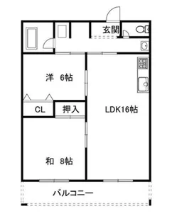 レジデンス川口【2階】の間取り
