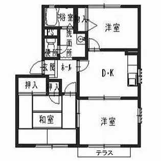 リヴェール・ド・ヴィラ【1階】の間取り