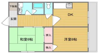 ホワイトハイツ【2階】の間取り