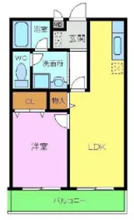 フジパレス楓【2階】の間取り