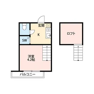 Climb鳳【1階】の間取り