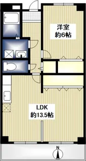 ラヴェール東洋【4階】の間取り