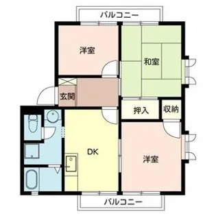 サンベルテ福田.【2階】の間取り
