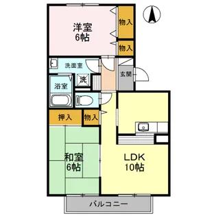 フレンドコーポ B棟【1階】の間取り