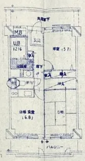 レジデンスコトン【3階】の間取り