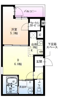 フジパレス東羽衣Ⅱ番館【3階】の間取り