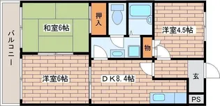 草愛マンション【1階】の間取り