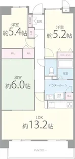 シャルマン和泉【1階】の間取り