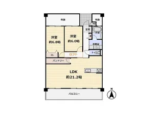 ファミールハイツ鳳サウスフォレスト1番館【9階】の間取り