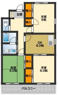 ノーザンライツⅢ【3階】の間取り