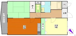 ドミール横田【3階】の間取り
