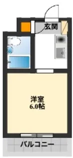 白鷺ハイツ【2階】の間取り