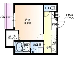 フジパレス鳳北町【1階】の間取り
