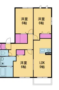 ラセーべⅡ【2階】の間取り