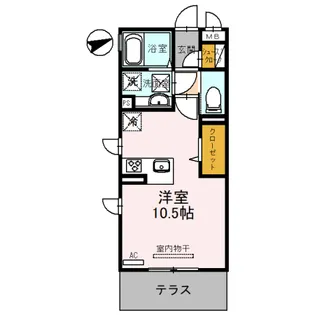 アネスティー【105号室】の間取り
