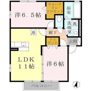 パストラル福田 A棟【1階】の間取り