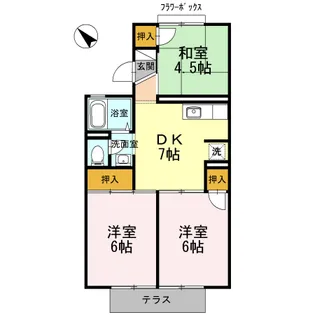 エミネントセジュールA【1階】の間取り