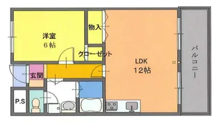 マスターズエル綾園20【7階】の間取り