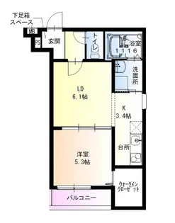 フジパレス高石駅南Ⅰ番館【2階】の間取り