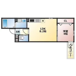 ALEGRIA北助松South【1階】の間取り