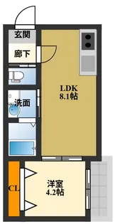 KS NORTH PLASE【1階】の間取り