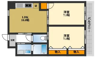 ハイツサッカラ【2階】の間取り