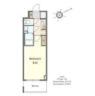 S-RESIDENCE堺浜寺axial【2階】の間取り